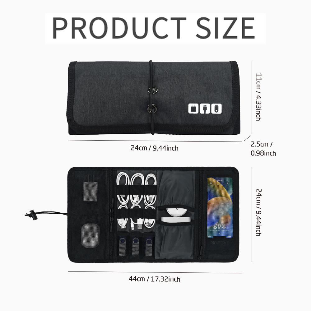 Tech Organizer Bag Cable Stora - Tech Accessories For Home Office review and price